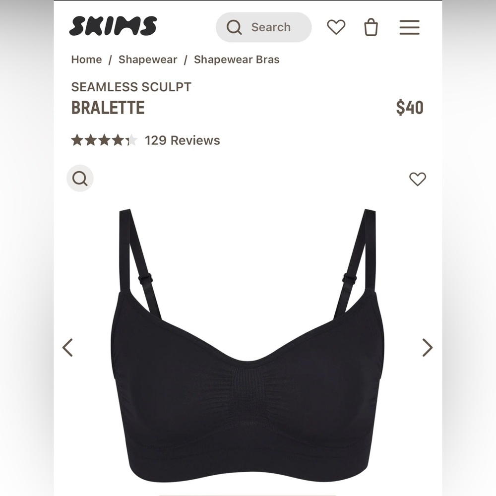 Skims sculpting bralette 2x/3x